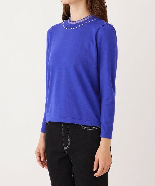 TO BE CHIC (大きいサイズ) / トゥー ビー シック (オオキイサイズ) その他トップス | 【L】シアーレイヤー プルオーバーニット | 詳細10