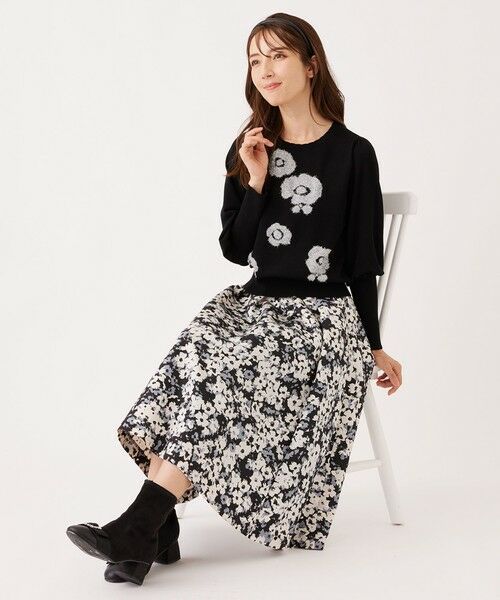 TO BE CHIC (大きいサイズ) / トゥー ビー シック (オオキイサイズ) その他トップス | 【L】ラメフェザー モチーフニット | 詳細3