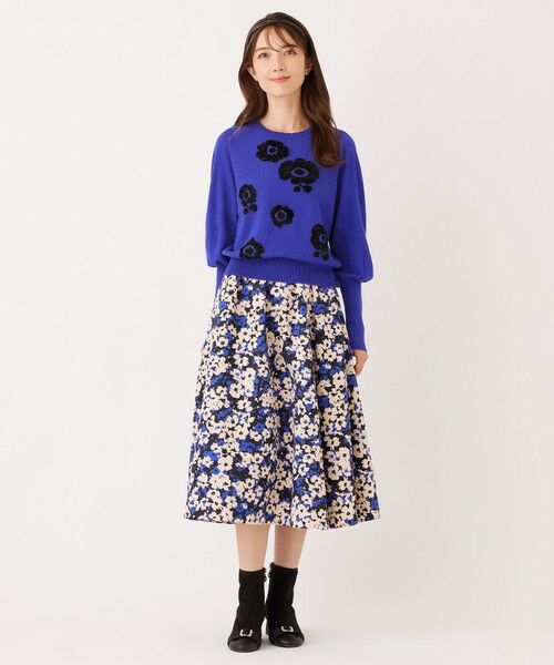 TO BE CHIC (大きいサイズ) / トゥー ビー シック (オオキイサイズ) その他トップス | 【L】ラメフェザー モチーフニット | 詳細4