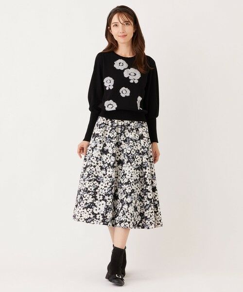 TO BE CHIC (大きいサイズ) / トゥー ビー シック (オオキイサイズ) その他トップス | 【L】ラメフェザー モチーフニット | 詳細2