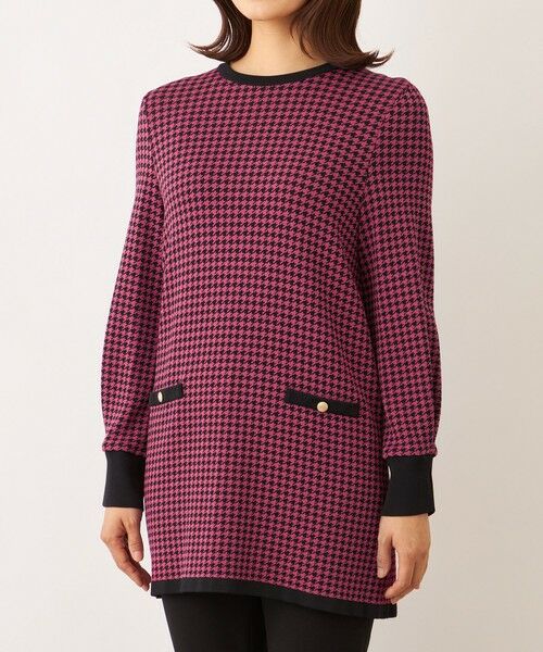 TO BE CHIC (大きいサイズ) / トゥー ビー シック (オオキイサイズ) その他トップス | 【L】千鳥　ニットチュニック | 詳細4
