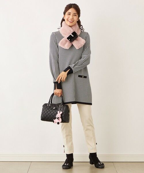 TO BE CHIC (大きいサイズ) / トゥー ビー シック (オオキイサイズ) その他トップス | 【L】千鳥　ニットチュニック | 詳細1