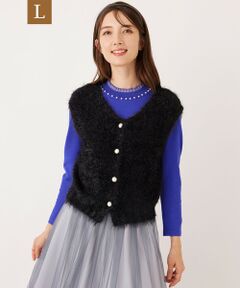TO BE CHIC (大きいサイズ) / トゥー ビー シック (オオキイサイズ) その他トップス | 【L】フェザーミックス 2WAYジレ