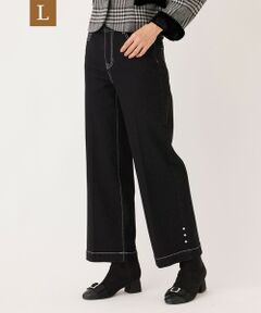 TO BE CHIC (大きいサイズ) / トゥー ビー シック (オオキイサイズ) その他パンツ | 【L】ブラック ワイドデニム