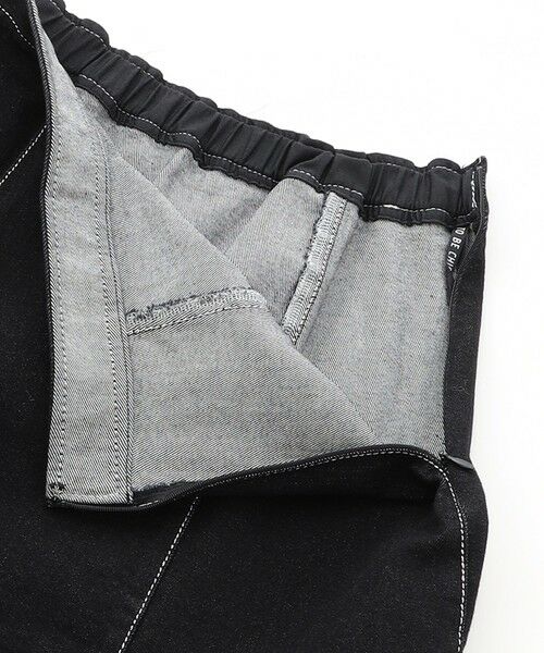 TO BE CHIC (大きいサイズ) / トゥー ビー シック (オオキイサイズ) ロング・マキシ丈スカート | 【L】ブラックデニム フレアスカート | 詳細7