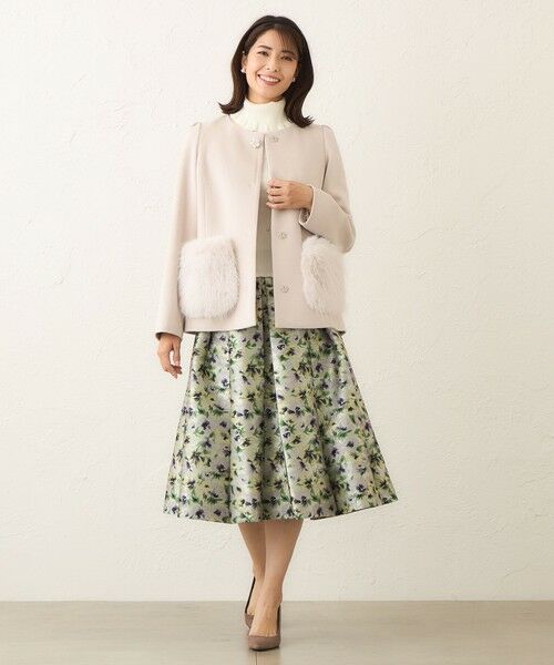 TO BE CHIC (大きいサイズ) / トゥー ビー シック (オオキイサイズ) その他アウター | 【L】ファーコンビ アンゴラウールコート | 詳細3