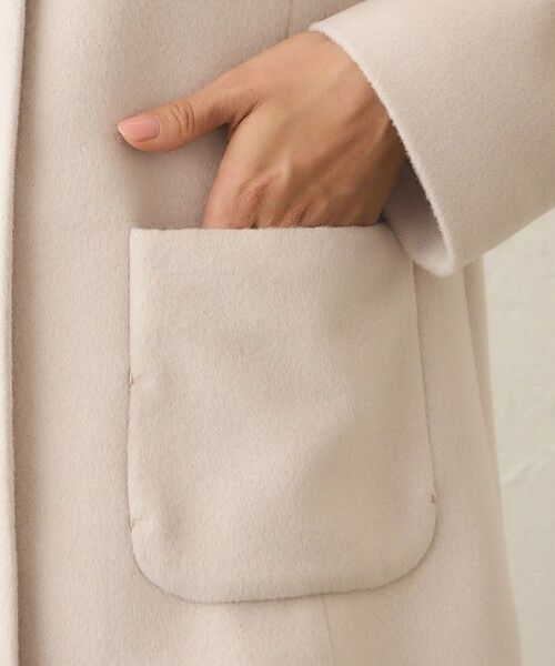 TO BE CHIC (大きいサイズ) / トゥー ビー シック (オオキイサイズ) その他アウター | 【L】ファーコンビ アンゴラウールコート | 詳細9