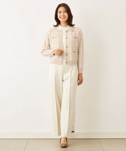 TO BE CHIC (大きいサイズ) / トゥー ビー シック (オオキイサイズ) ブルゾン | 【L】フェザー千鳥 カーディガン | 詳細4