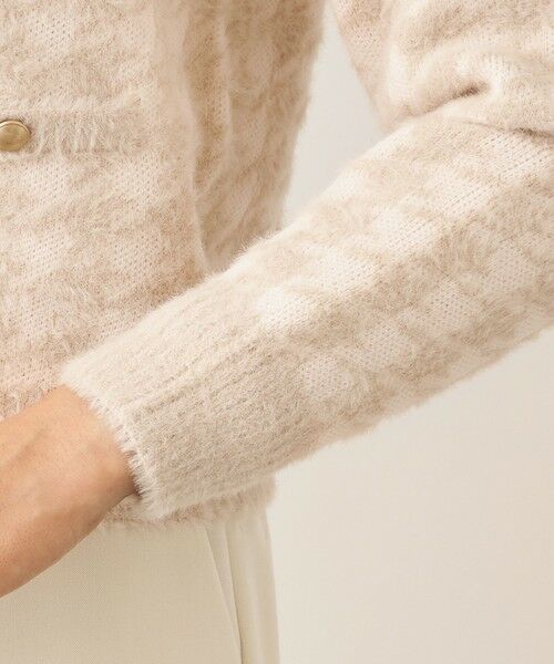 TO BE CHIC (大きいサイズ) / トゥー ビー シック (オオキイサイズ) ブルゾン | 【L】フェザー千鳥 カーディガン | 詳細8