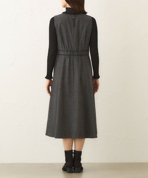 TO BE CHIC (大きいサイズ) / トゥー ビー シック (オオキイサイズ) ロング・マキシ丈ワンピース | 【L】ホームスパン ジャンパースカート | 詳細6