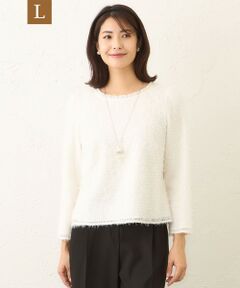 TO BE CHIC (大きいサイズ) / トゥー ビー シック (オオキイサイズ) その他トップス | 【L】フェザーチュール　プルオーバー