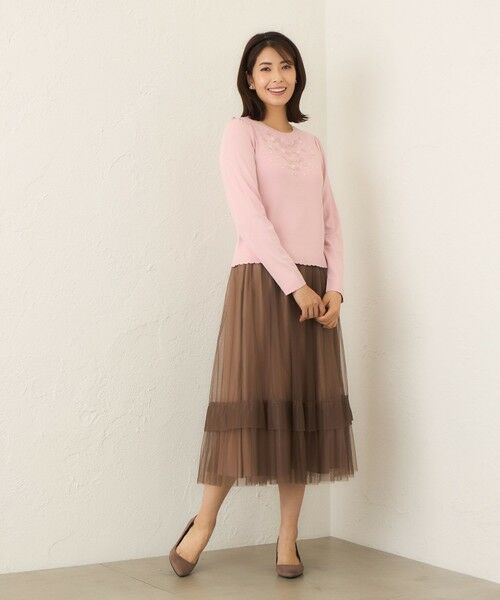 TO BE CHIC (大きいサイズ) / トゥー ビー シック (オオキイサイズ) その他トップス | 【L】フロントビジュー ニット | 詳細4