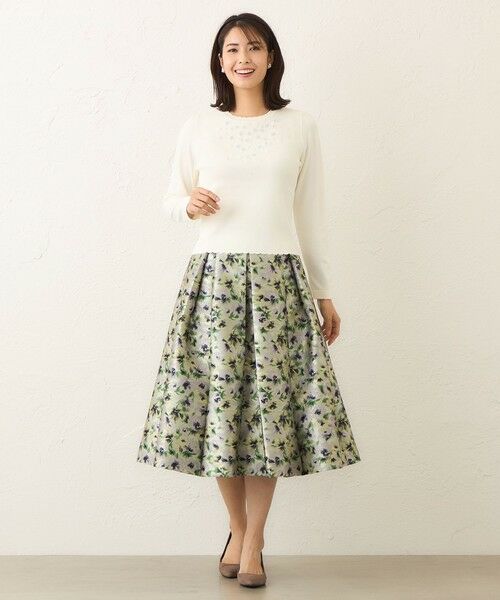 TO BE CHIC (大きいサイズ) / トゥー ビー シック (オオキイサイズ) その他トップス | 【L】フロントビジュー ニット | 詳細1