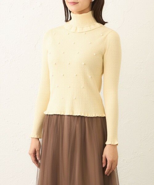 TO BE CHIC (大きいサイズ) / トゥー ビー シック (オオキイサイズ) その他トップス | 【L】パールビジュー　ケーブルリブニット | 詳細7