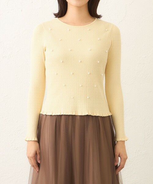 TO BE CHIC (大きいサイズ) / トゥー ビー シック (オオキイサイズ) その他トップス | 【L】パールビジュー　ケーブルリブニット | 詳細9