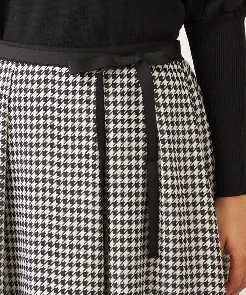 TO BE CHIC (大きいサイズ) / トゥー ビー シック (オオキイサイズ) ロング・マキシ丈スカート | 【L】ジョーゼット千鳥 タックスカート | 詳細5