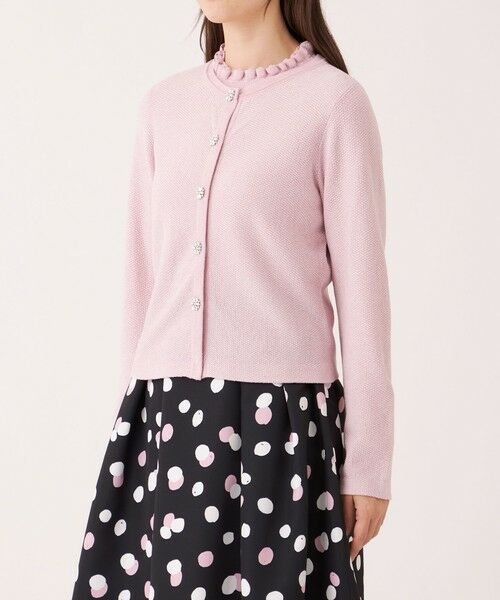 TO BE CHIC (大きいサイズ) / トゥー ビー シック (オオキイサイズ) ブルゾン | 【L】レーヨンモール カーディガン | 詳細7