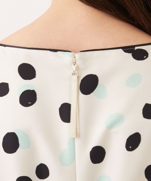 TO BE CHIC (大きいサイズ) / トゥー ビー シック (オオキイサイズ) ロング・マキシ丈ワンピース | 【L】ランダムドット ワンピース | 詳細9