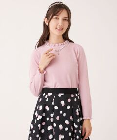 TO BE CHIC (大きいサイズ) / トゥー ビー シック (オオキイサイズ) その他トップス | 【L】レーヨンモール フリルハイネックニット