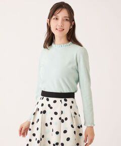 TO BE CHIC (大きいサイズ) / トゥー ビー シック (オオキイサイズ) その他トップス | 【L】レーヨンモール フリルハイネックニット