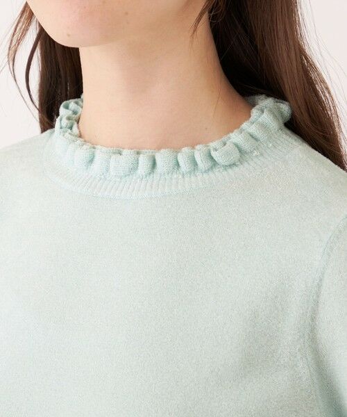 TO BE CHIC (大きいサイズ) / トゥー ビー シック (オオキイサイズ) その他トップス | 【L】レーヨンモール フリルハイネックニット | 詳細7