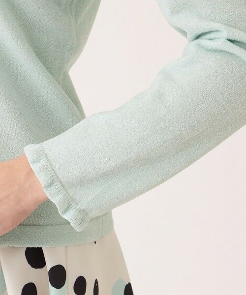 TO BE CHIC (大きいサイズ) / トゥー ビー シック (オオキイサイズ) その他トップス | 【L】レーヨンモール フリルハイネックニット | 詳細8