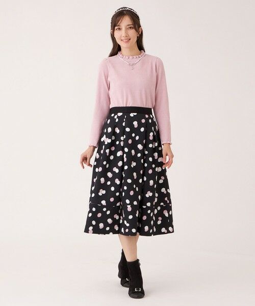 TO BE CHIC (大きいサイズ) / トゥー ビー シック (オオキイサイズ) その他トップス | 【L】レーヨンモール フリルハイネックニット | 詳細2