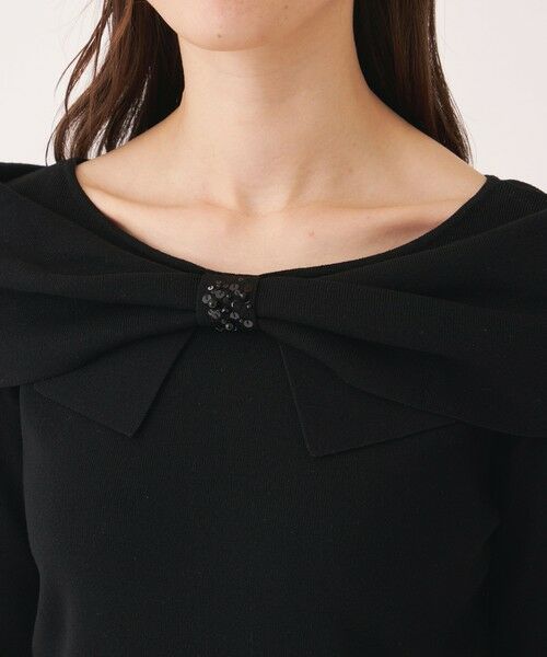 TO BE CHIC (大きいサイズ) / トゥー ビー シック (オオキイサイズ) その他トップス | 【L】リボンオフタートル ニット | 詳細6