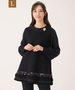 TO BE CHIC (大きいサイズ) / トゥー ビー シック (オオキイサイズ) その他トップス | 【L】エレガンスヘム ニットチュニック