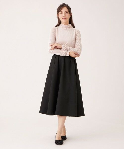 TO BE CHIC (大きいサイズ) / トゥー ビー シック (オオキイサイズ) その他トップス | 【L】シアーベロア ハイネックカットソー | 詳細4