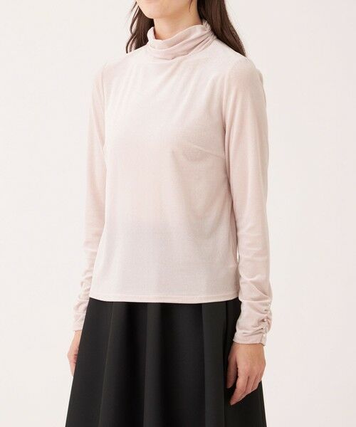 TO BE CHIC (大きいサイズ) / トゥー ビー シック (オオキイサイズ) その他トップス | 【L】シアーベロア ハイネックカットソー | 詳細6