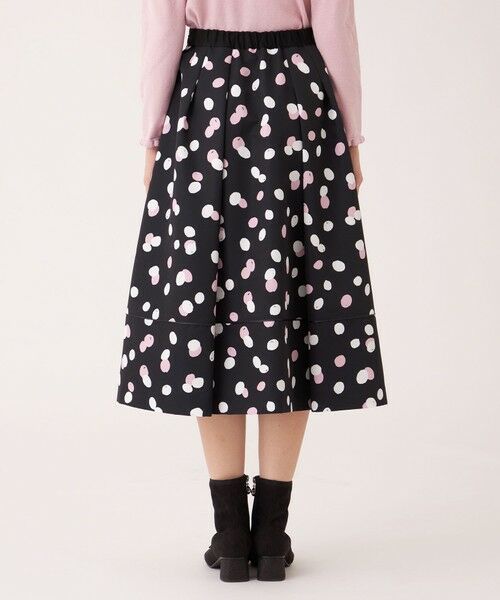 TO BE CHIC (大きいサイズ) / トゥー ビー シック (オオキイサイズ) ロング・マキシ丈スカート | 【L】ランダムドット グログランタックスカート | 詳細5