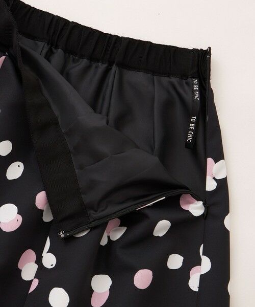 TO BE CHIC (大きいサイズ) / トゥー ビー シック (オオキイサイズ) ロング・マキシ丈スカート | 【L】ランダムドット グログランタックスカート | 詳細7