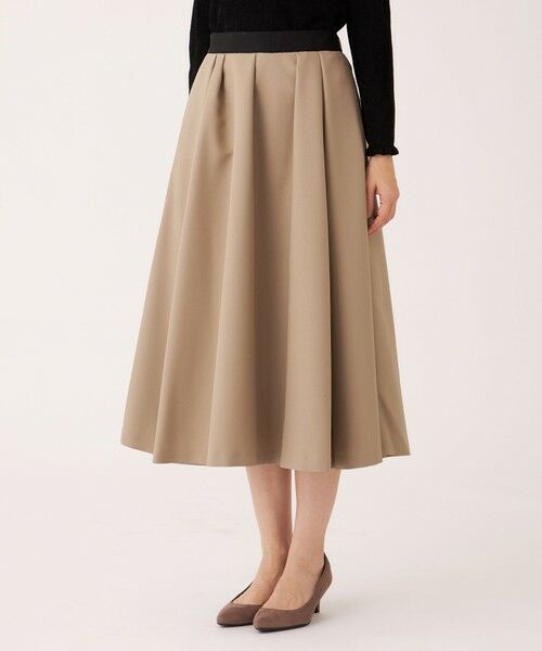 TO BE CHIC (大きいサイズ) / トゥー ビー シック (オオキイサイズ) ロング・マキシ丈スカート | 【L】ランダムタック ツイルスカート | 詳細5