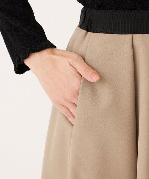 TO BE CHIC (大きいサイズ) / トゥー ビー シック (オオキイサイズ) ロング・マキシ丈スカート | 【L】ランダムタック ツイルスカート | 詳細7