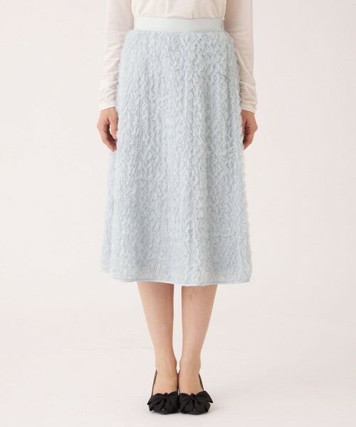 TO BE CHIC (大きいサイズ) / トゥー ビー シック (オオキイサイズ) ロング・マキシ丈スカート | 【L】フェザー刺しゅう スカート | 詳細6