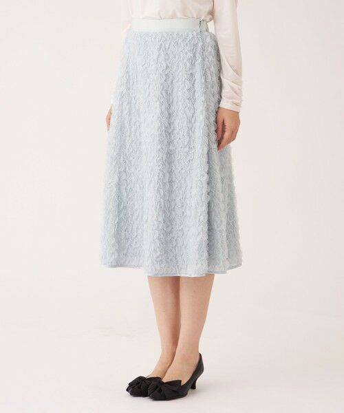 TO BE CHIC (大きいサイズ) / トゥー ビー シック (オオキイサイズ) ロング・マキシ丈スカート | 【L】フェザー刺しゅう スカート | 詳細7