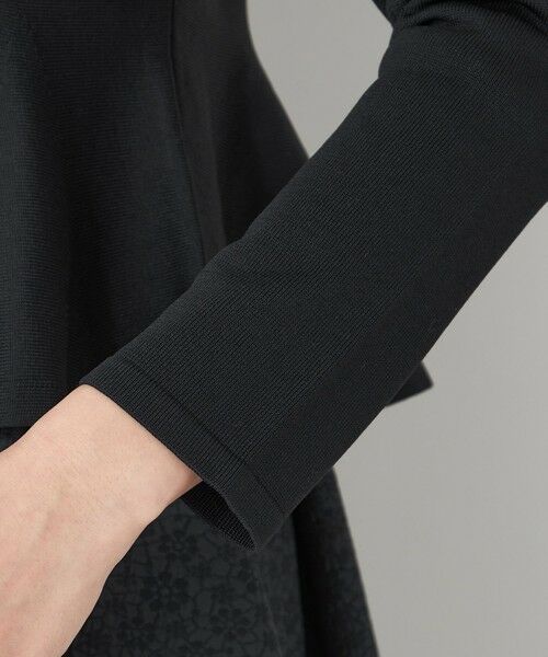 TO BE CHIC (大きいサイズ) / トゥー ビー シック (オオキイサイズ) ブルゾン | 【L】ペプラムフレア ニットジャケット | 詳細6