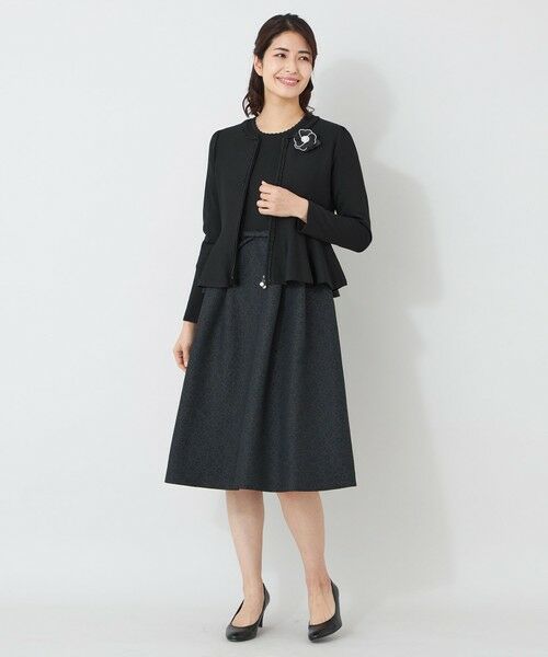 TO BE CHIC (大きいサイズ) / トゥー ビー シック (オオキイサイズ) ブルゾン | 【L】ペプラムフレア ニットジャケット | 詳細2