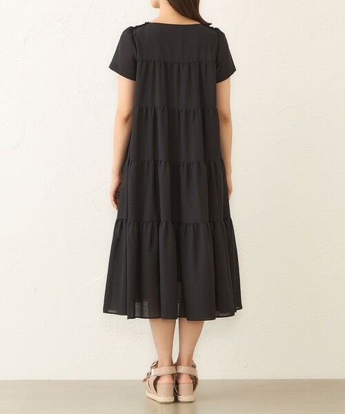 TO BE CHIC (大きいサイズ) / トゥー ビー シック (オオキイサイズ) ロング・マキシ丈ワンピース | 【WEB限定】【L】ボイルワッシャーティアード ドレス | 詳細9