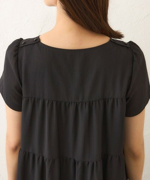 TO BE CHIC (大きいサイズ) / トゥー ビー シック (オオキイサイズ) ロング・マキシ丈ワンピース | 【WEB限定】【L】ボイルワッシャーティアード ドレス | 詳細11