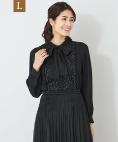 TO BE CHIC (大きいサイズ) / トゥー ビー シック (オオキイサイズ) その他トップス | 【L】フロントフラワー刺しゅう ブラウス