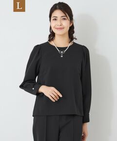 TO BE CHIC (大きいサイズ) / トゥー ビー シック (オオキイサイズ) その他トップス | 【L】デュアルストレッチバックレース ブラウス