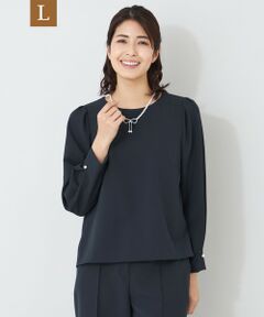 TO BE CHIC (大きいサイズ) / トゥー ビー シック (オオキイサイズ) その他トップス | 【L】デュアルストレッチバックレース ブラウス
