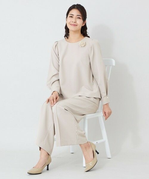 TO BE CHIC (大きいサイズ) / トゥー ビー シック (オオキイサイズ) その他トップス | 【L】デュアルストレッチバックレース ブラウス | 詳細8