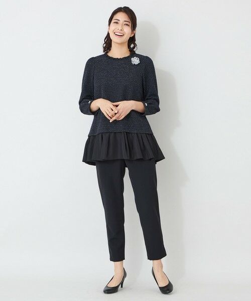 TO BE CHIC (大きいサイズ) / トゥー ビー シック (オオキイサイズ) その他トップス | 【L】MIXツイードドッキング チュニック | 詳細3