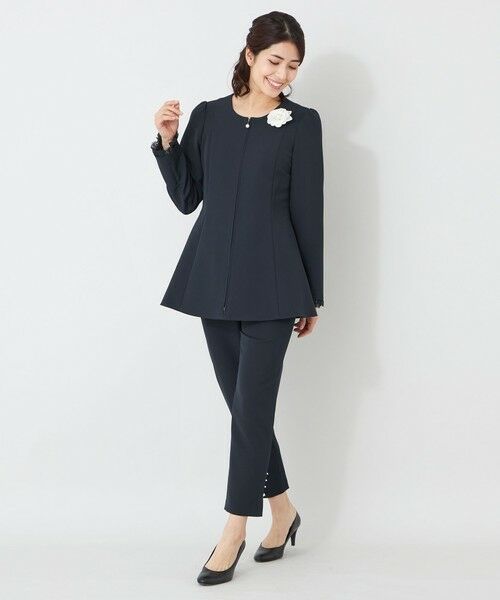 TO BE CHIC (大きいサイズ) / トゥー ビー シック (オオキイサイズ) その他パンツ | 【L】デュアルストレッチウエストゴム パンツ | 詳細3