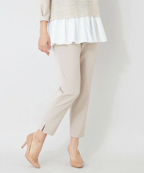 TO BE CHIC (大きいサイズ) / トゥー ビー シック (オオキイサイズ) その他パンツ | 【L】デュアルストレッチウエストゴム パンツ | 詳細1
