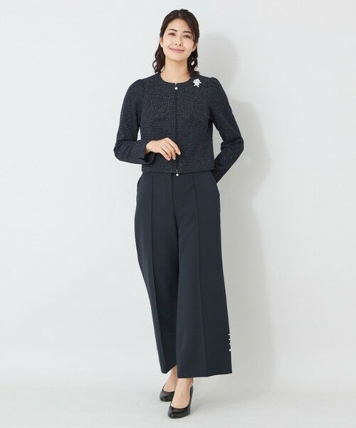 TO BE CHIC (大きいサイズ) / トゥー ビー シック (オオキイサイズ) その他パンツ | 【L】デュアルストレッチ ワイドパンツ | 詳細3