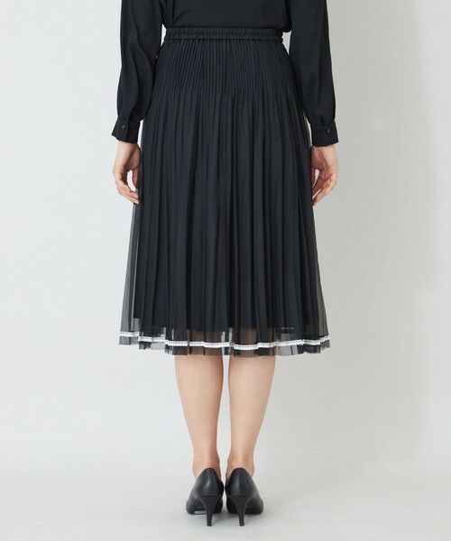 TO BE CHIC (大きいサイズ) / トゥー ビー シック (オオキイサイズ) ロング・マキシ丈スカート | 【L】配色レースプリーツ スカート | 詳細6